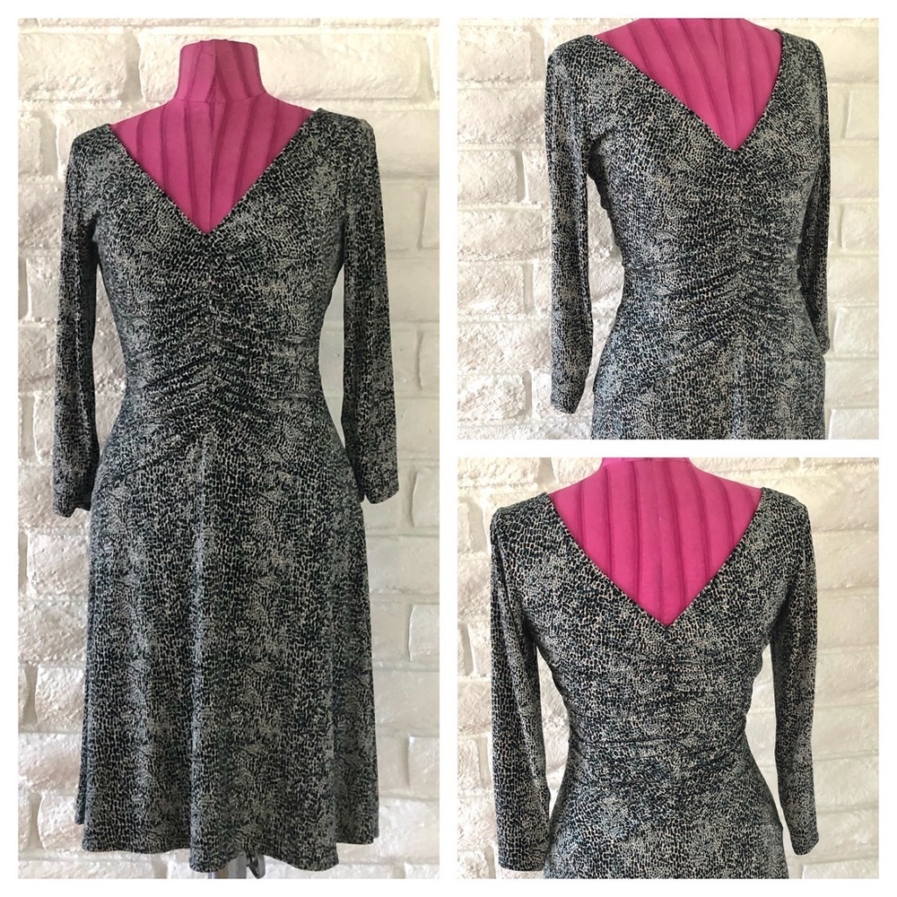 Laundry by Shelli Segal Dress Blue Black Size 4